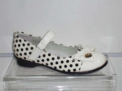 Girls' White Dress Shoes 0557-8-1