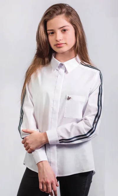 Блуза шкільна для дівчинки 186 ТМ Малена