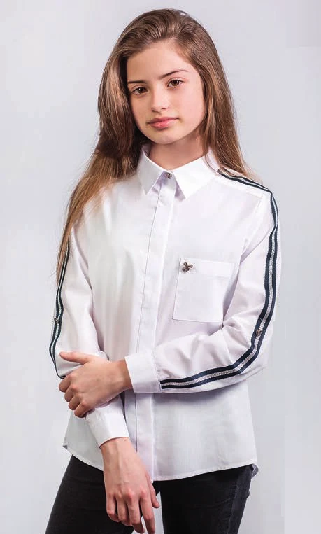 Блуза шкільна для дівчинки 186 ТМ Малена
