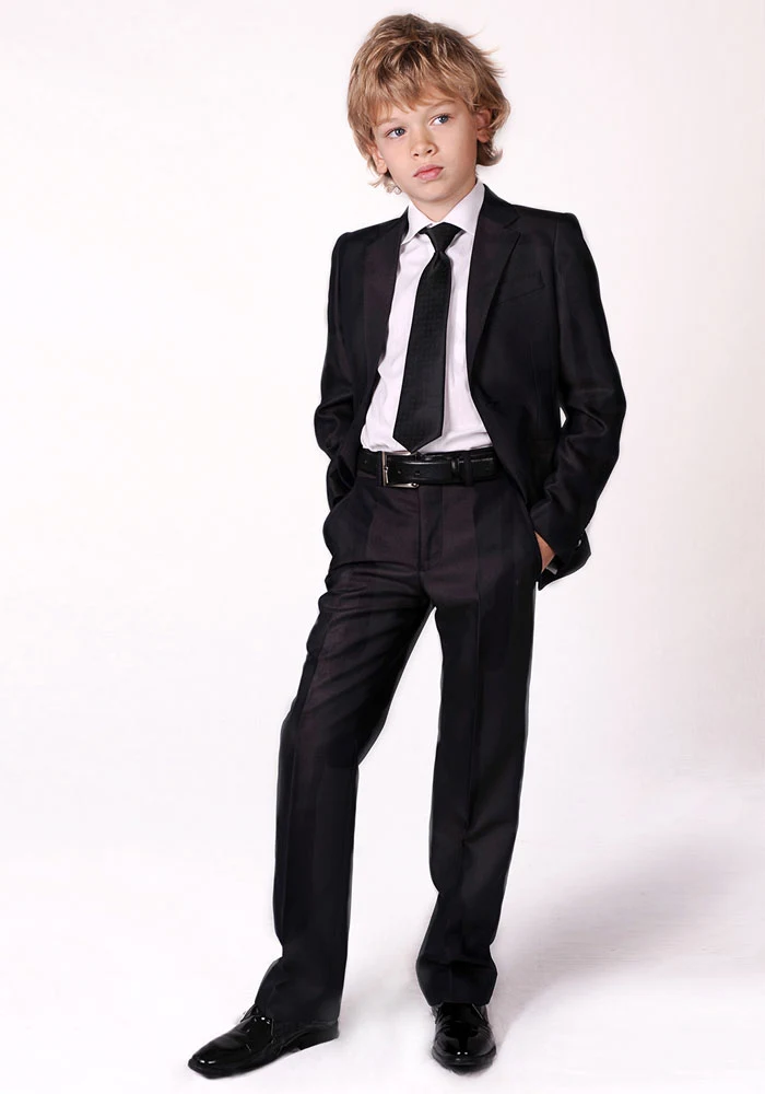 Deloras School Suit for Boys 70526, Black