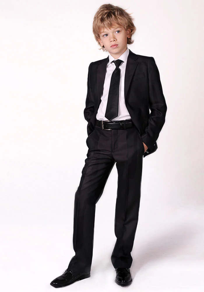 Deloras School Suit for Boys 70526, Black