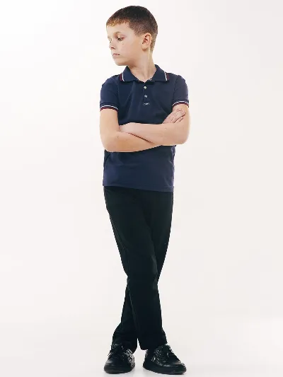 Knit school trousers 115377 black