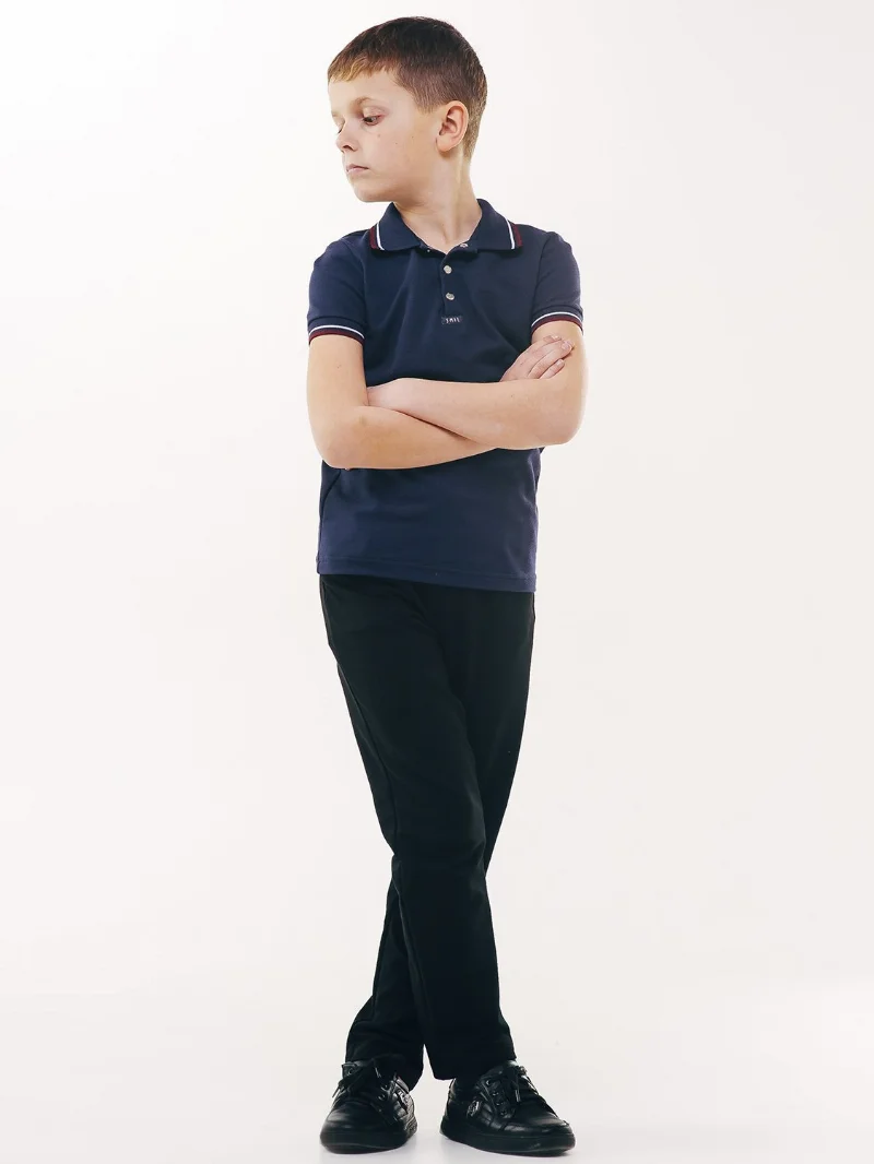 Knit school trousers 115377 black