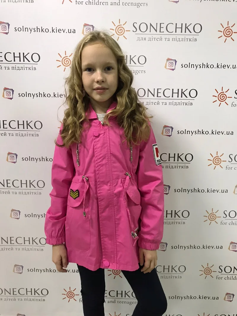 Вітрівка для дівчинки рожева Міккі 2515
