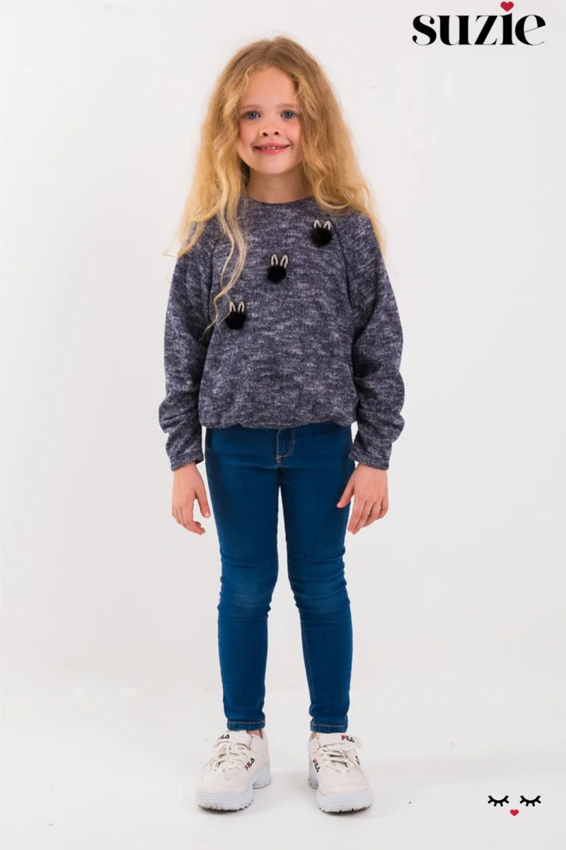 Sweatshirt for the girl Vincenza blue TM Suzie
