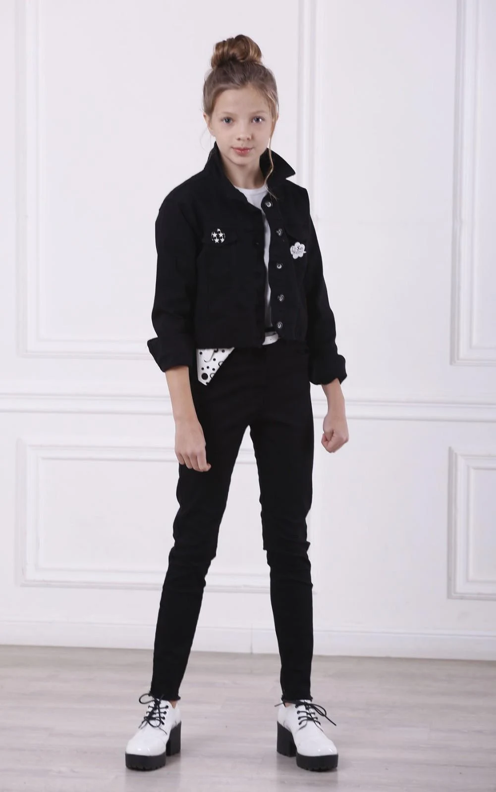 Trousers for the girl Koton 9179 black TM A-Yugi Jeans