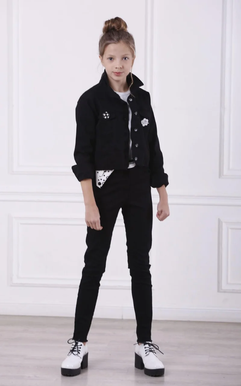 Trousers for the girl Koton 9179 black TM A-Yugi Jeans