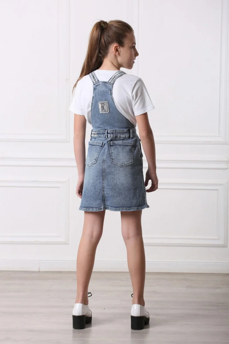 Джинсовий сарафан для дівчинки 9173 ТМ A-Yugi Jeans