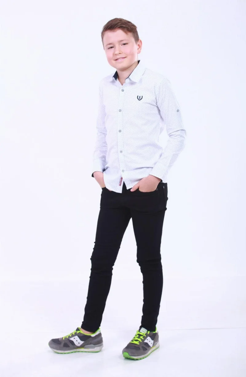 Штани для хлопчика джинс 2750 чорні A-Yugi Jeans