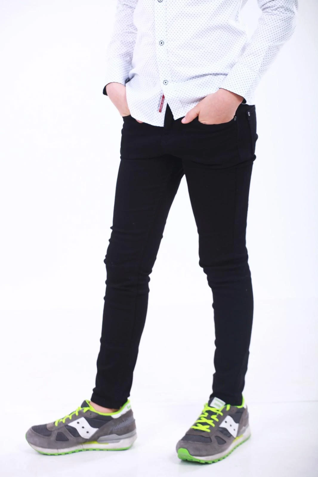 Штани для хлопчика джинс 2750 чорні A-Yugi Jeans