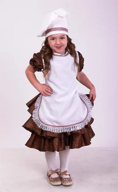 Chef Carnival Costume for Girls by Sonechko