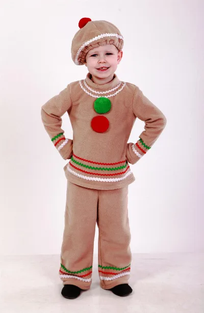 Carnival costume for the boy Gingerbread (Gingerbread man) TM Sonechko