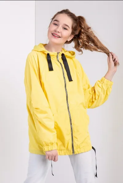 Ava Yellow Windbreaker for Girls by Suzie