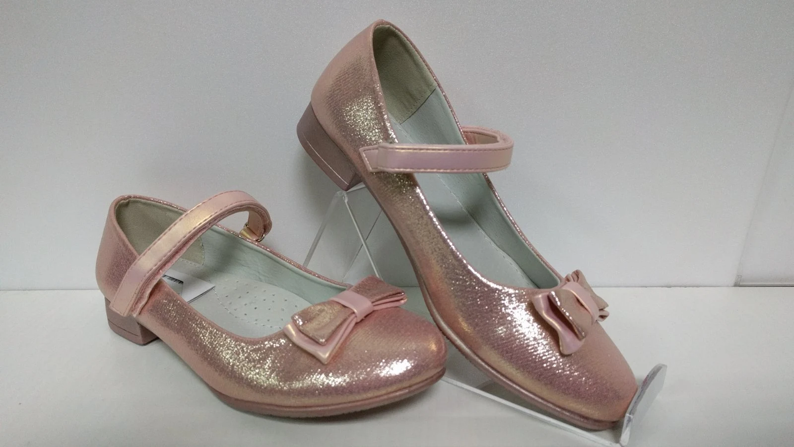 Туфлі нарядні дл дівчинки рожеві D-86 ТМ Clibee, Польща