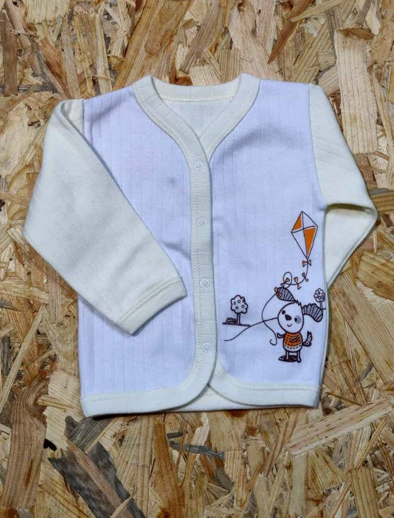 Jacket with fleece for the baby 91-01 yellow