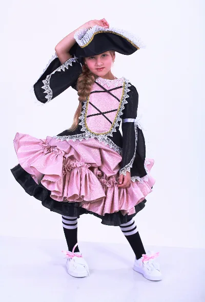 Girl's Pirate Costume with Camisole