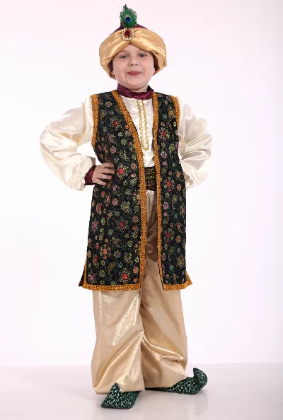 Boy's Wise Sultan Emerald Costume
