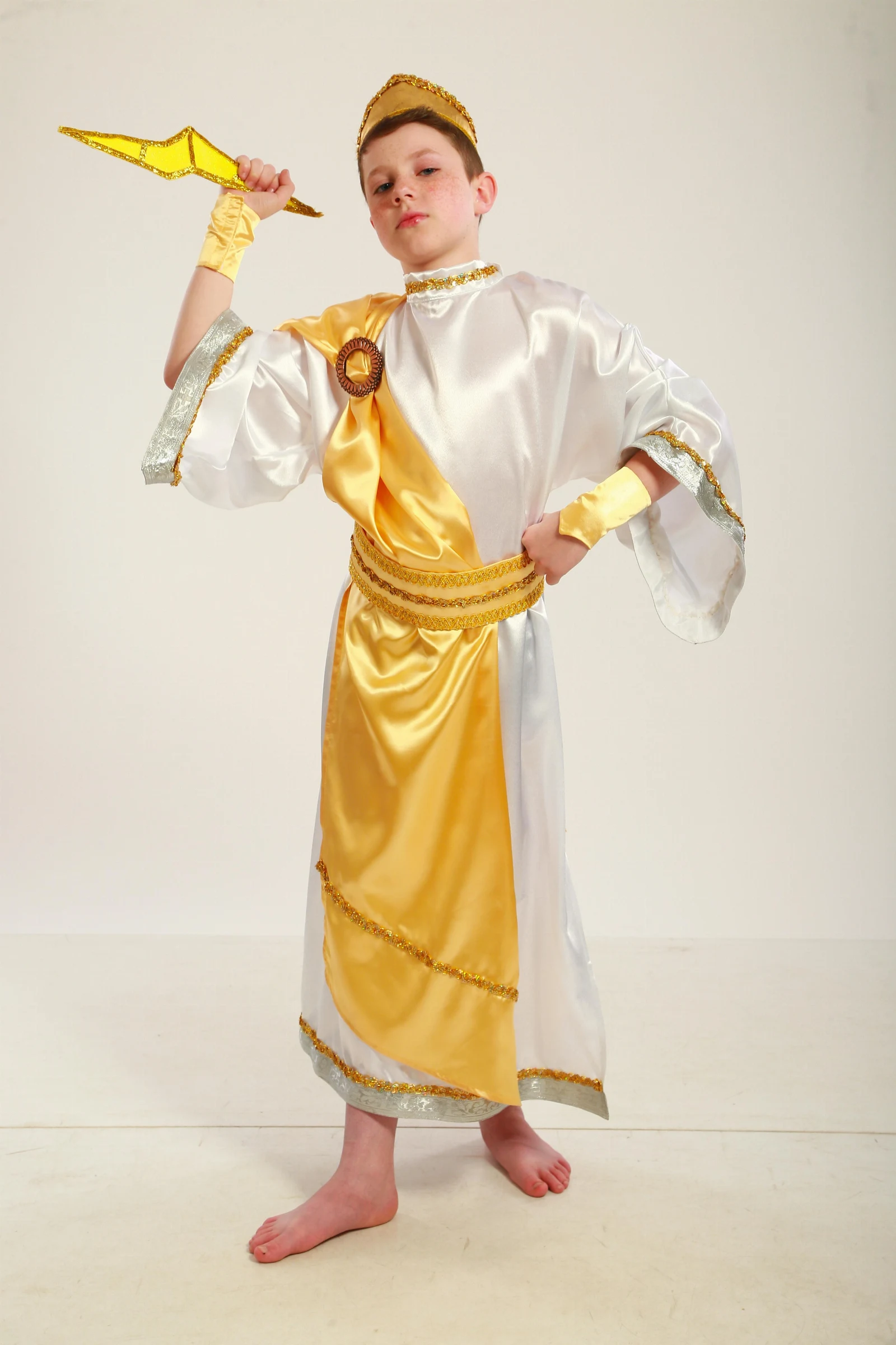 Carnival costume for a boy. Ancient Greek God, Zeus.