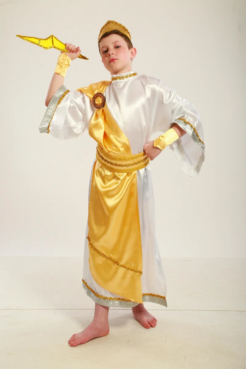 Carnival costume for a boy. Ancient Greek God, Zeus.