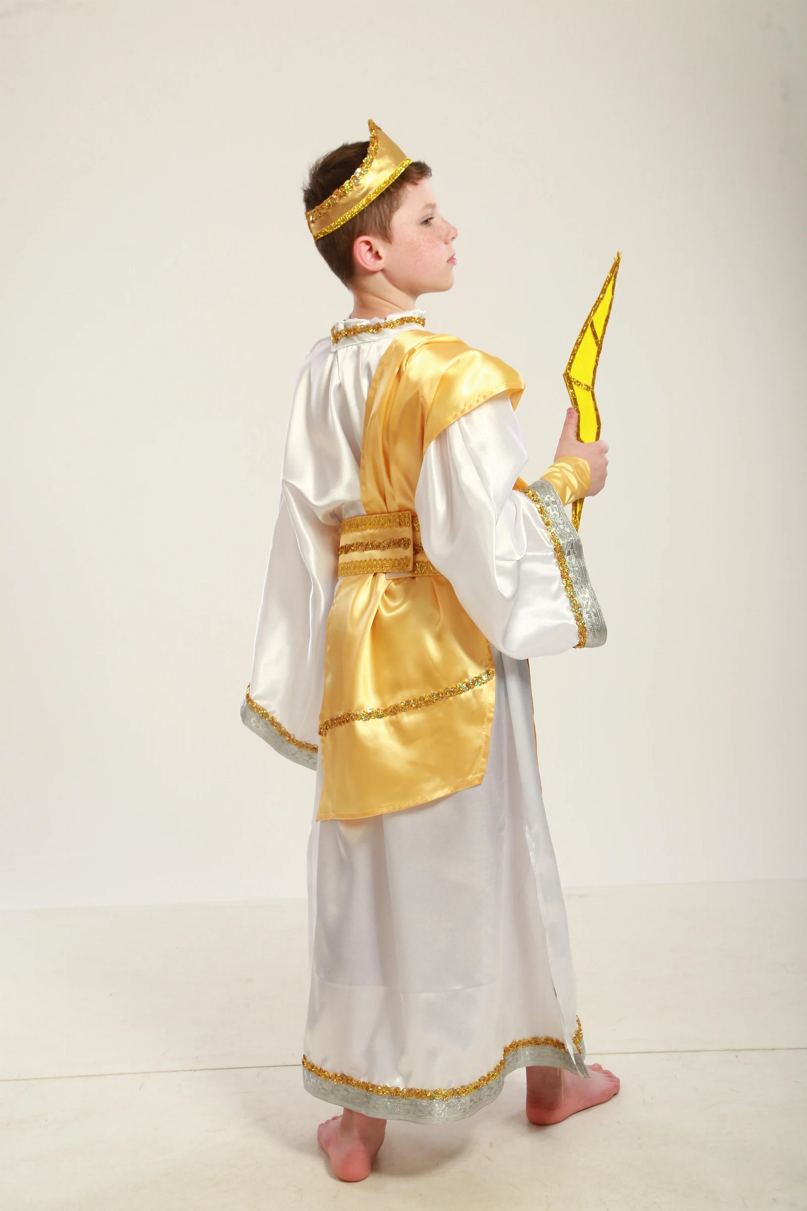 Carnival costume for a boy. Ancient Greek God, Zeus.