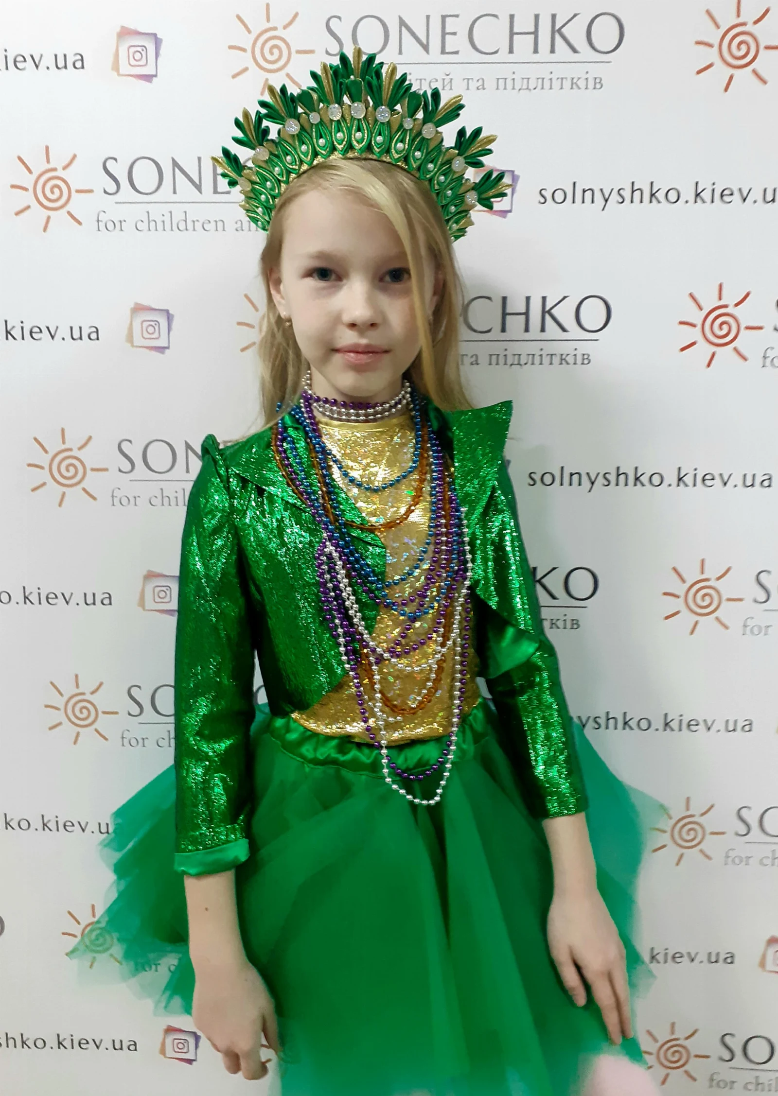 Карнавальний костюм для дівчинки Ялинка комплект