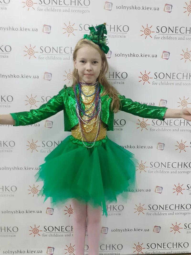 Карнавальний костюм для дівчинки Ялинка комплект