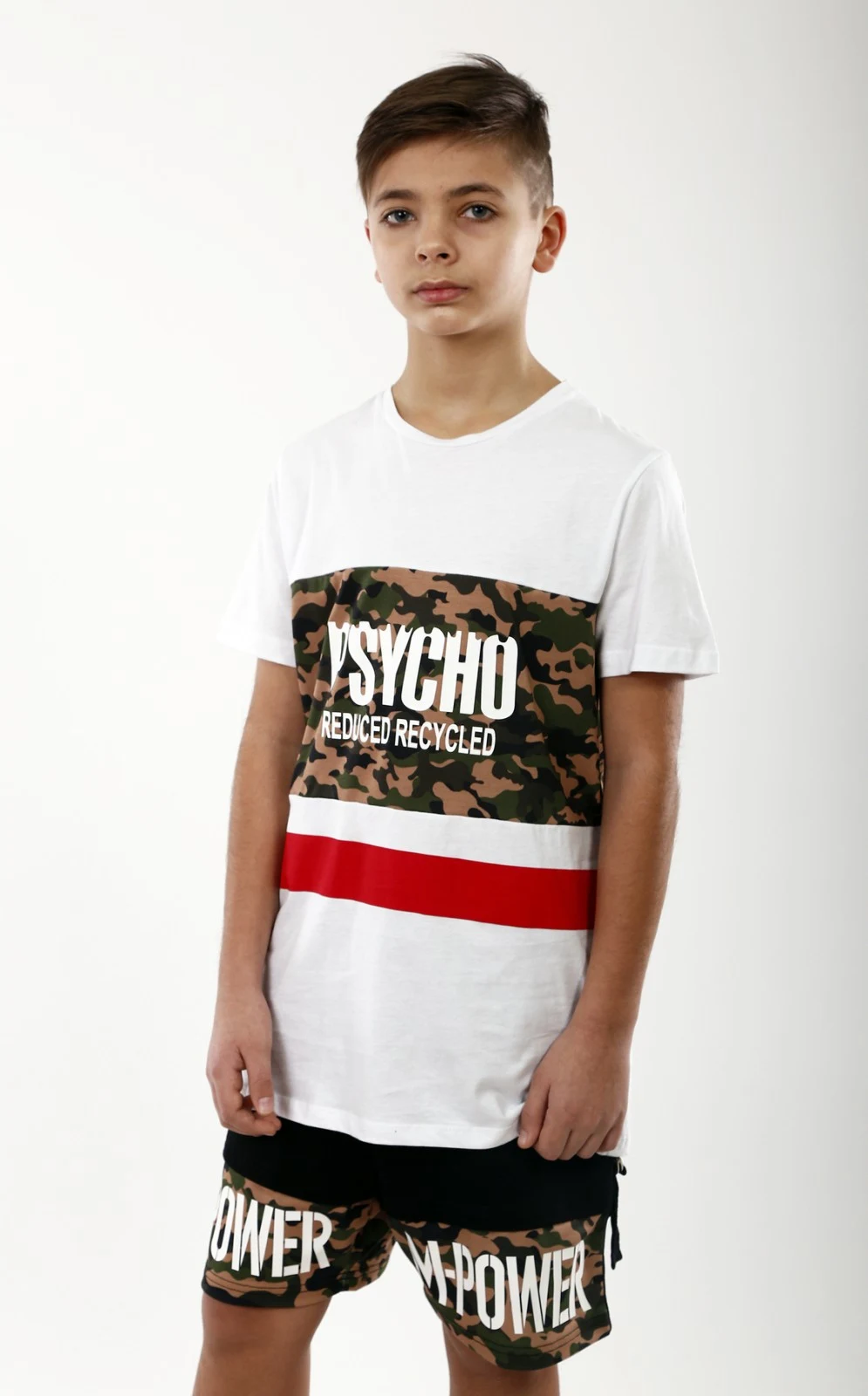 T-shirt for the boy 2933.01 / 13 white with red TM Marions