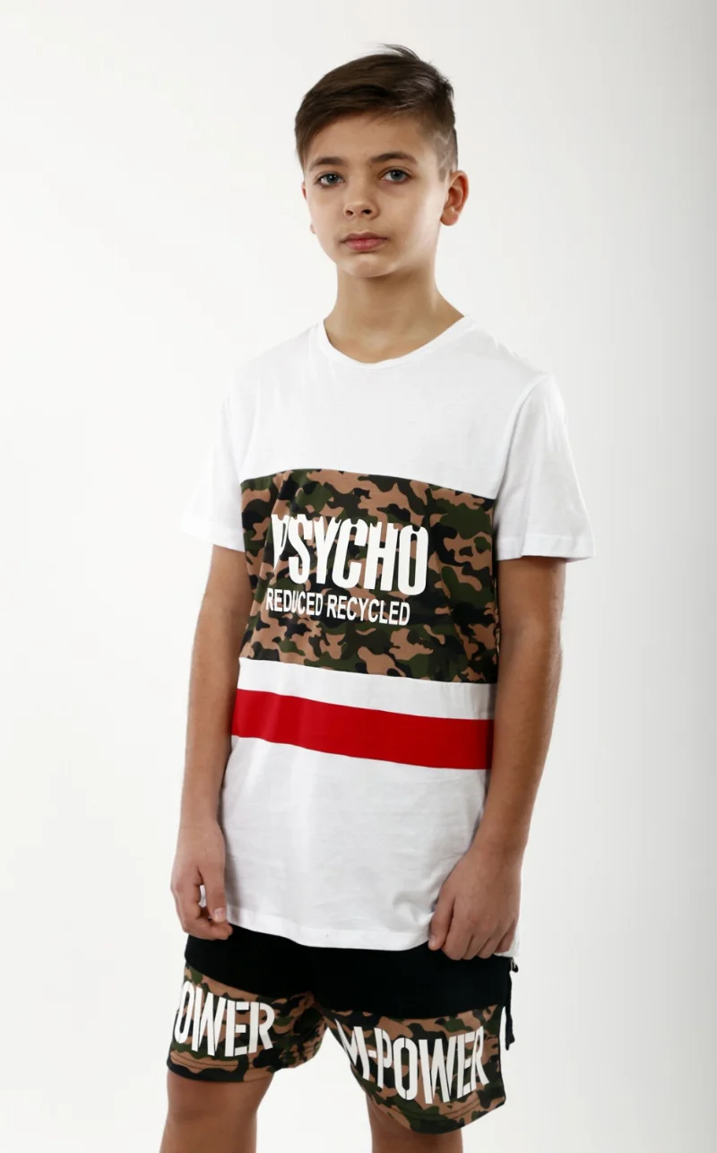 T-shirt for the boy 2933.01 / 13 white with red TM Marions