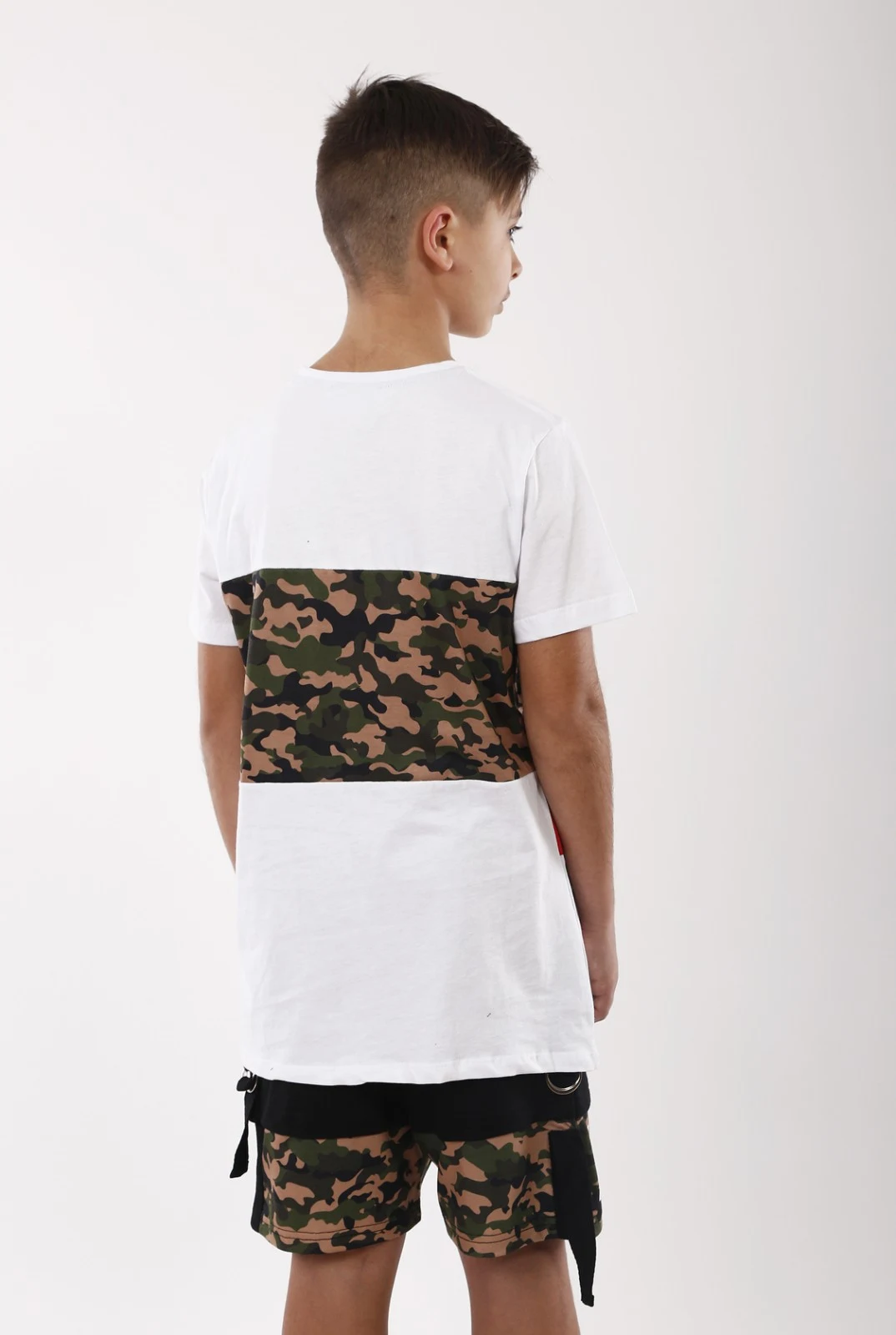 T-shirt for the boy 2933.01 / 13 white with red TM Marions