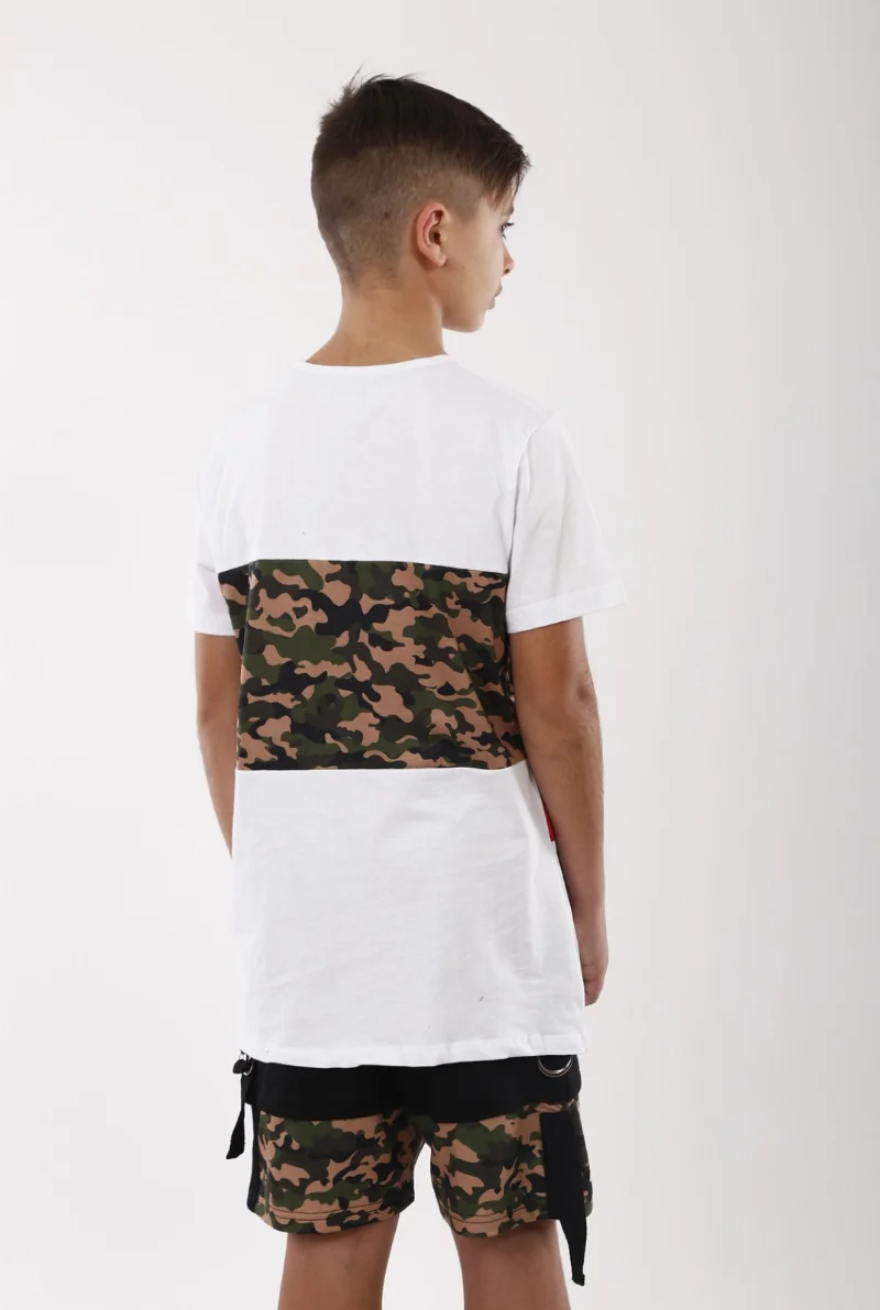 T-shirt for the boy 2933.01 / 13 white with red TM Marions