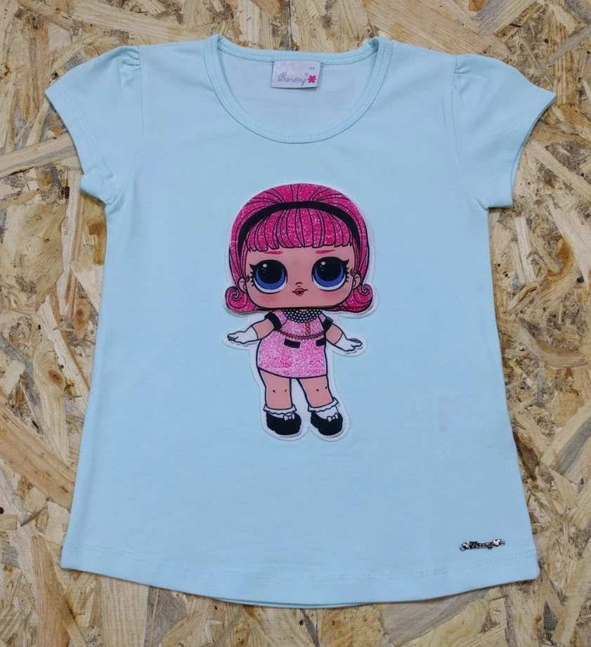 T-shirt for the girl "Doll Lol" 0085 mint, BREEZE GIRL Turkey