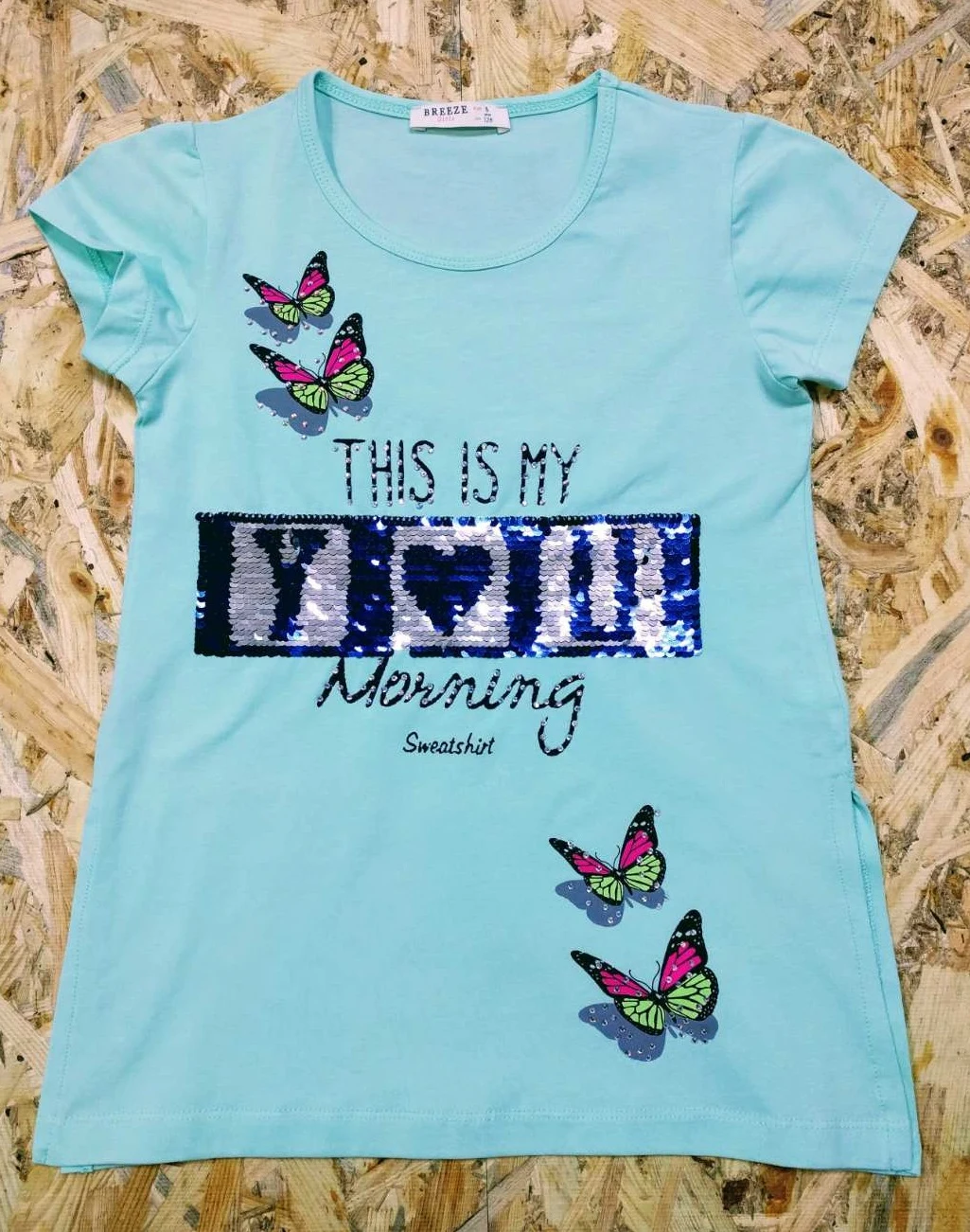 BREEZE GIRL T-shirt and Tank Top Set 10262, Mint, Turkey