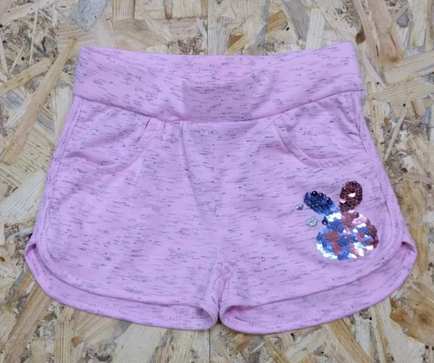 Girls' jersey shorts 5005, pink, S&D kids, Hungary