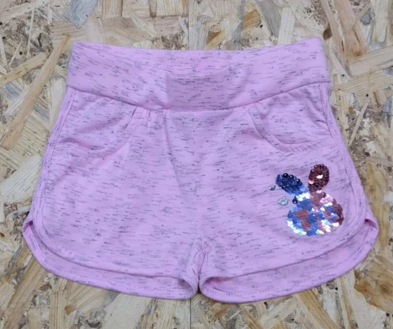 Girls' jersey shorts 5005, pink, S&D kids, Hungary