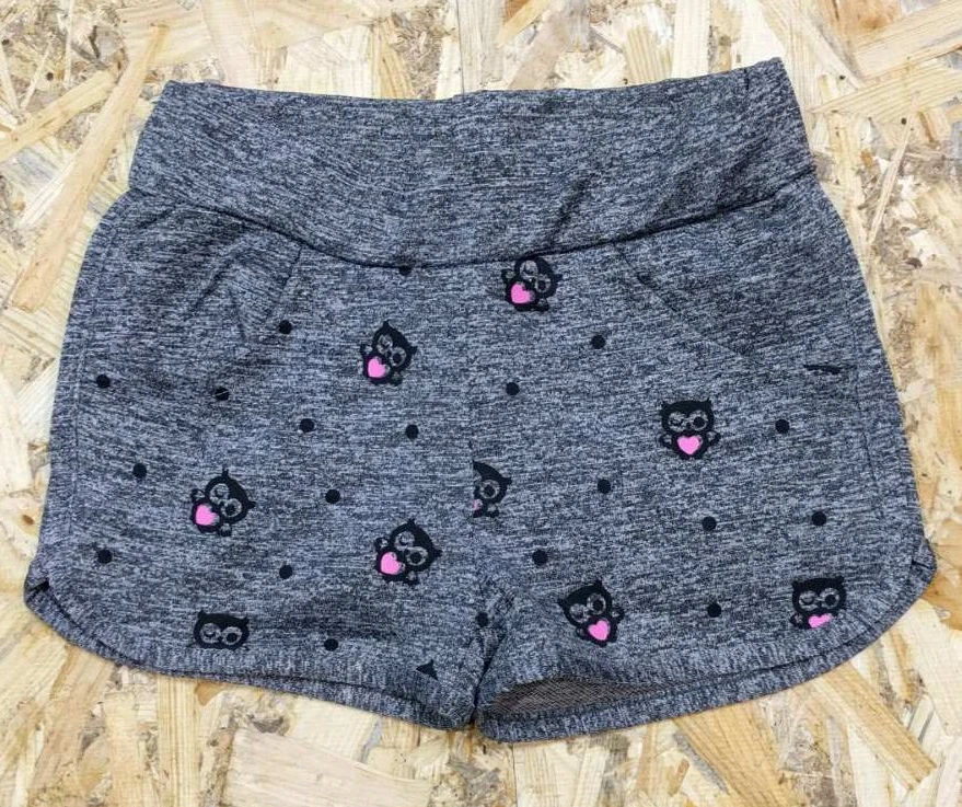 Girl's knit shorts 5707 grey melange S&D kids, Hungary