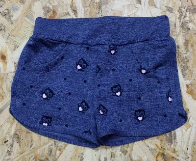Girls' knit shorts 5707 denim blue S&D kids, Hungary