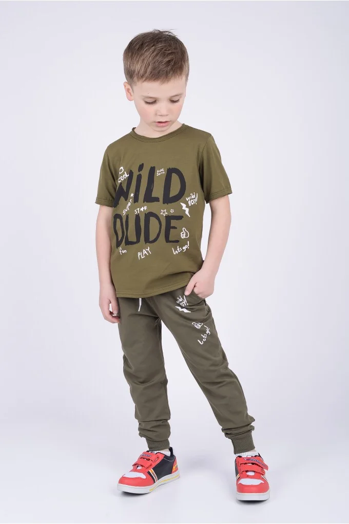 Футболка для хлопчика WILD хакі