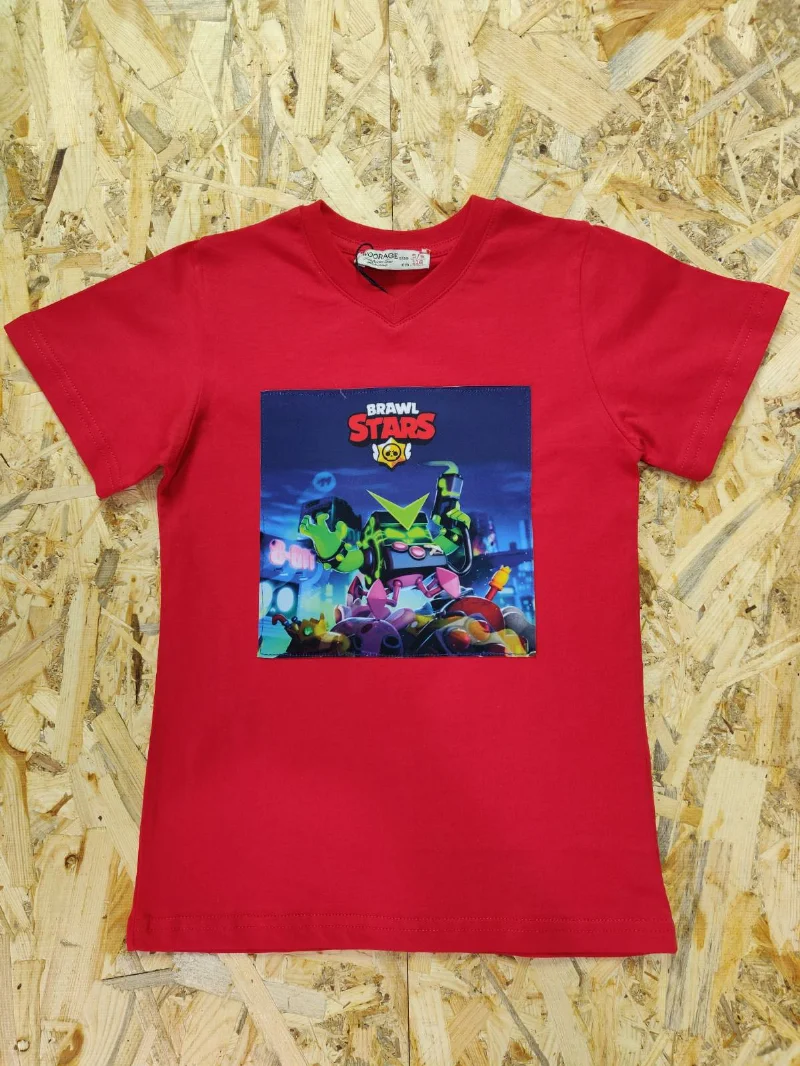 Футболка BRAWL STARS червона 9187
