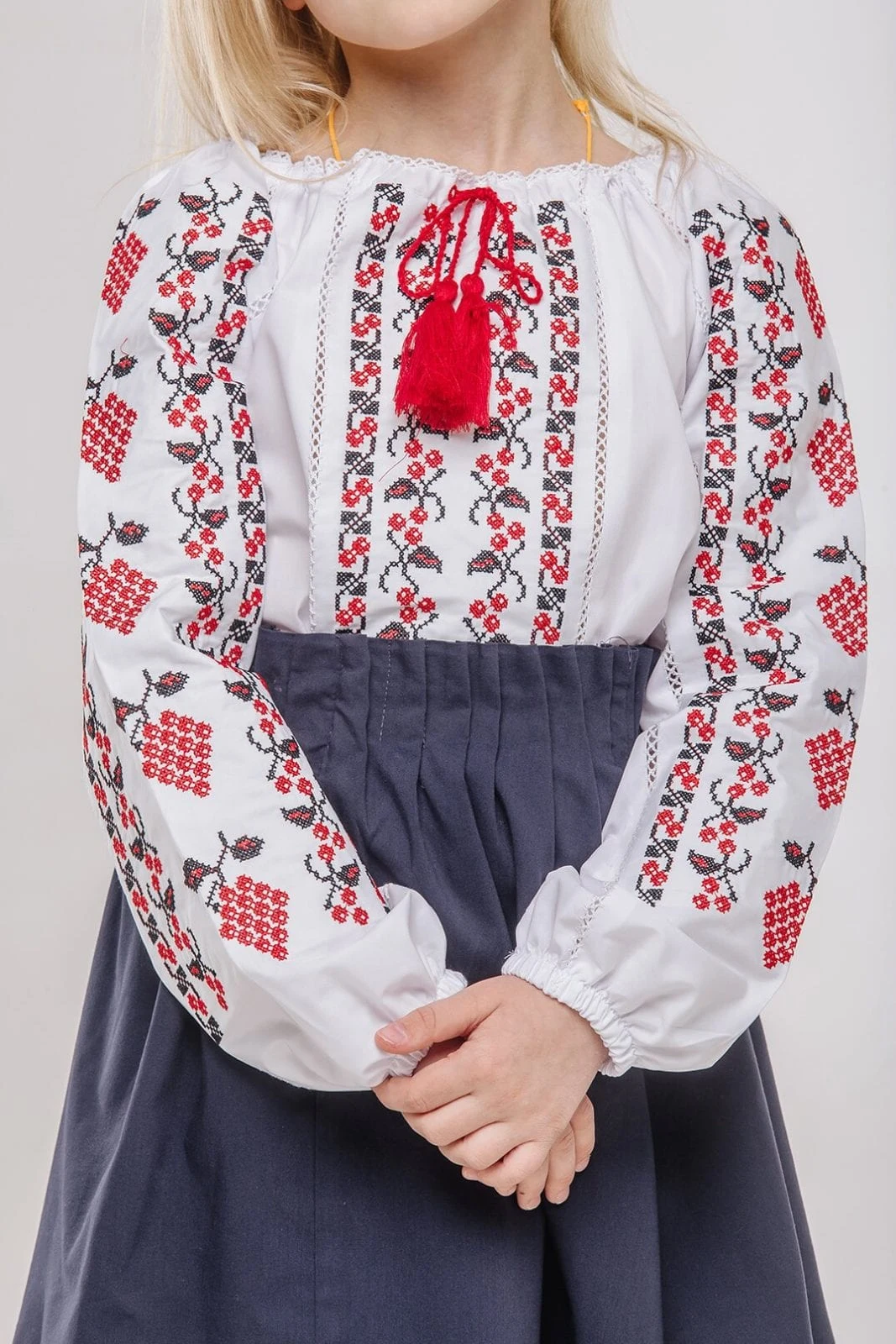 Вишиванка Калина з мережкою Бавовна