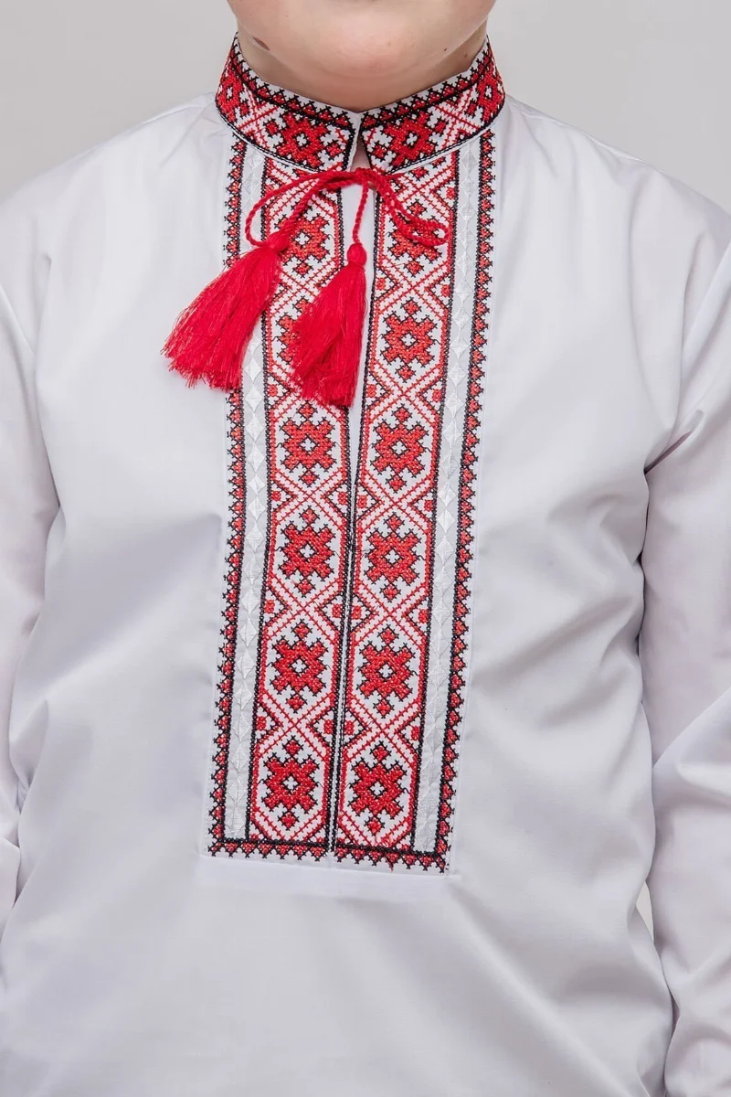 Вишиванка Спас синя Бавовна\\полієстер