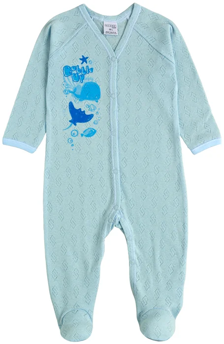 Baby Onesie 10216-88/10823-88 blue openwork