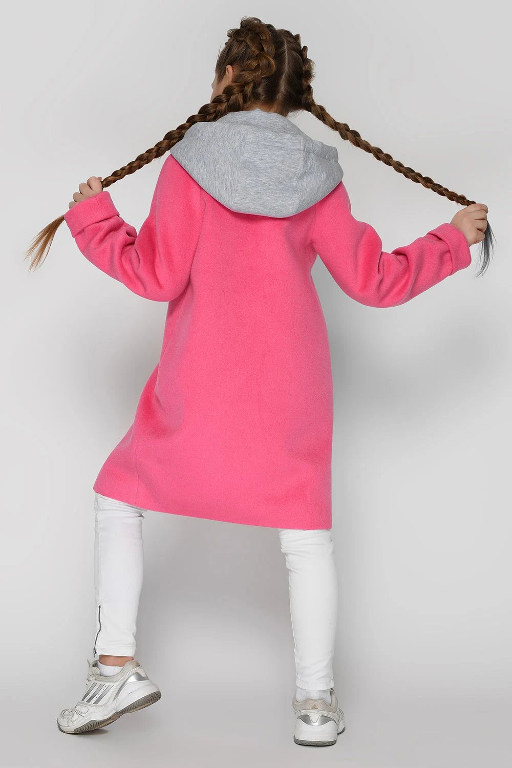 Coat DT-8311-9 raspberry