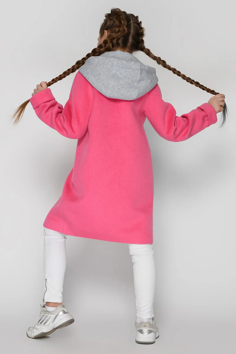 Coat DT-8311-9 raspberry