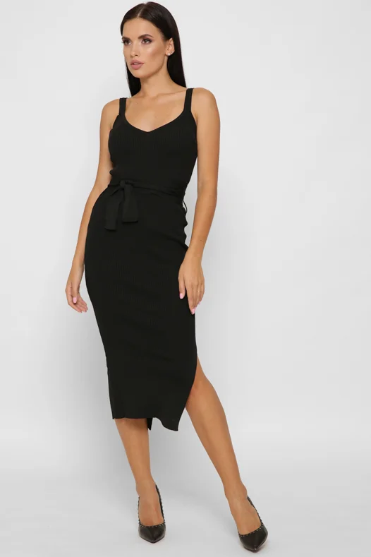 Сукня KP-3511-8 чорний