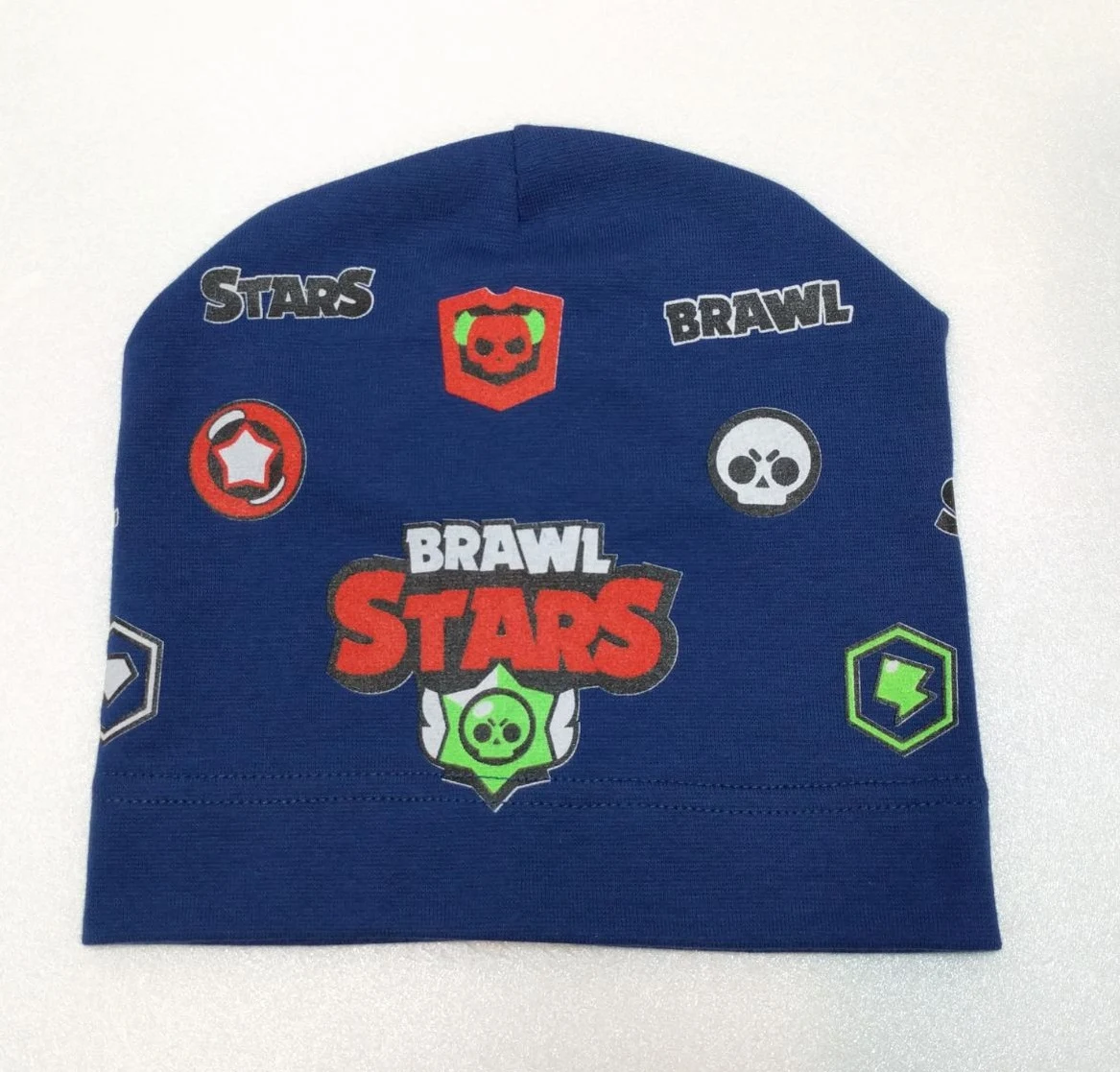 Шапки трикотажна BRAWL STARS світло-синя