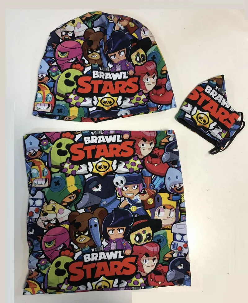 Комплект Brawl Stars (шапка + снуд + маска)