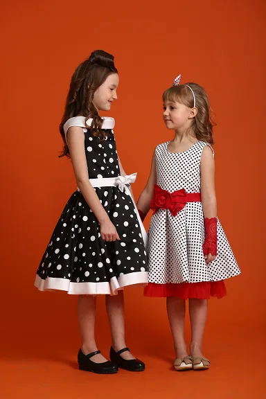 Ошатне плаття Стиляги Горох Бант червоне