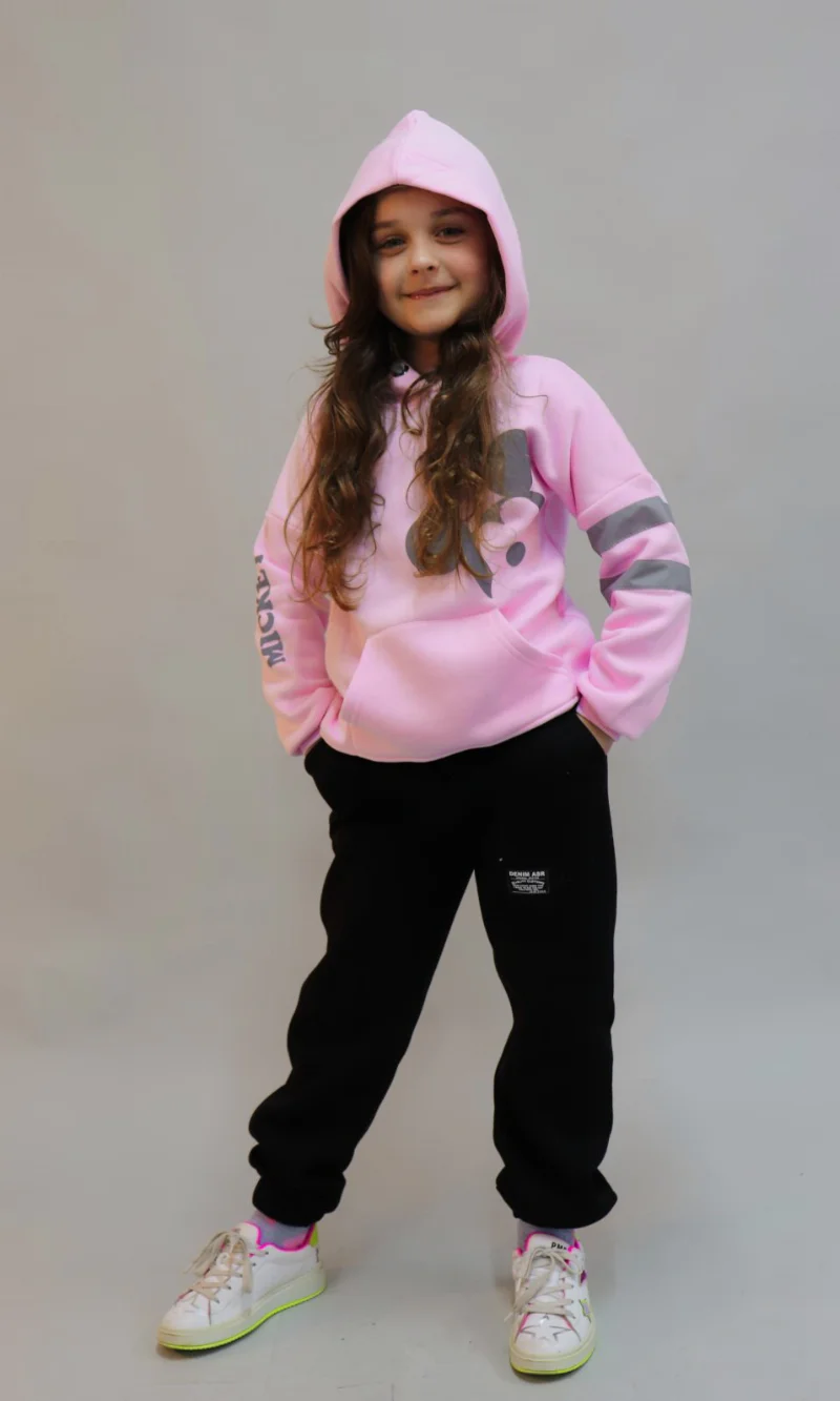 Худі MIKKI з начосом рожевий