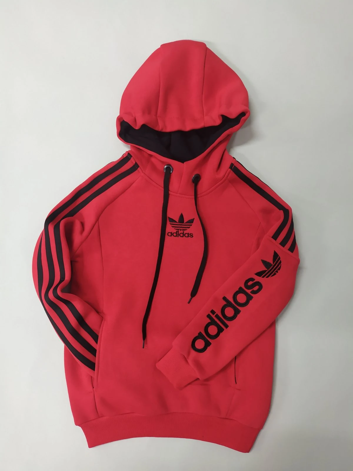 Adidas Fleece Hoodie red