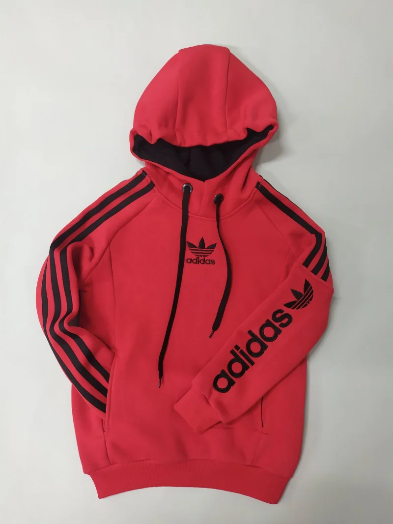 Adidas Fleece Hoodie red